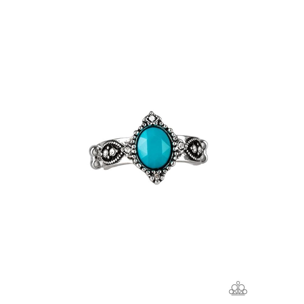 Pricelessly Princess - Blue Ring - Paparazzi - Dare2bdazzlin N Jewelry