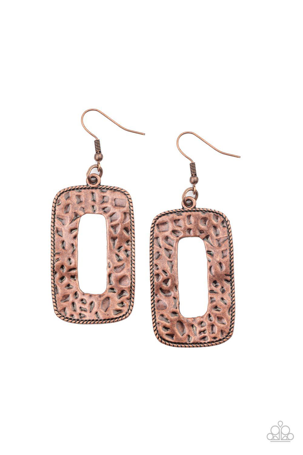 Primal Elements - Copper Earring - Paparazzi - Dare2bdazzlin N Jewelry