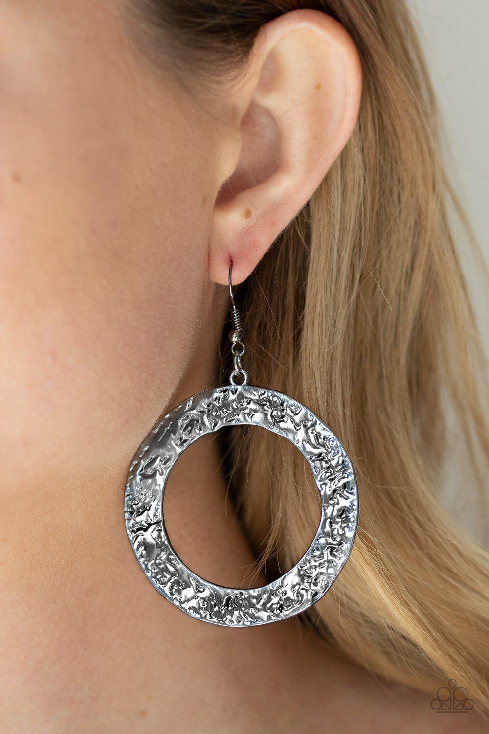 PRIMAL Meridian - Black Earring - Paparazzi - Dare2bdazzlin N Jewelry