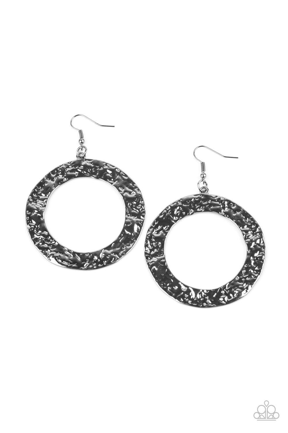 PRIMAL Meridian - Black Earring - Paparazzi - Dare2bdazzlin N Jewelry