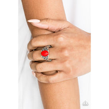 Load image into Gallery viewer, Princess Problems Red Ring - Paparazzi - Dare2bdazzlin N Jewelry
