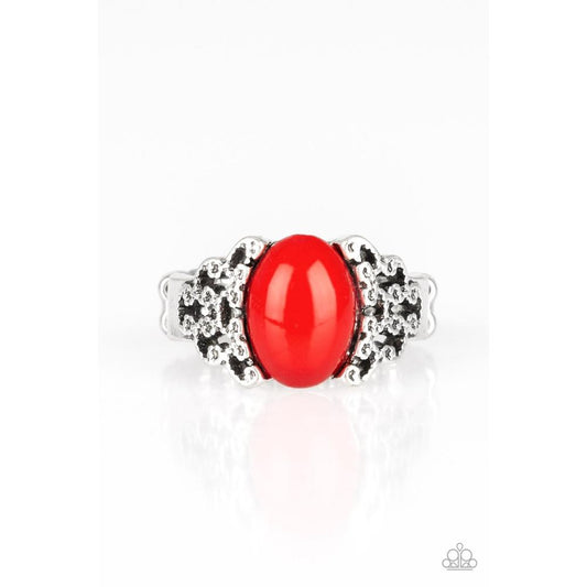 Princess Problems Red Ring - Paparazzi - Dare2bdazzlin N Jewelry