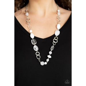 Prismatic Paradise - White Necklace Necklace - Paparazzi - Dare2bdazzlin N Jewelry
