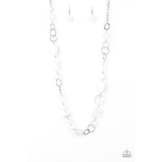 Prismatic Paradise - White Necklace Necklace - Paparazzi - Dare2bdazzlin N Jewelry
