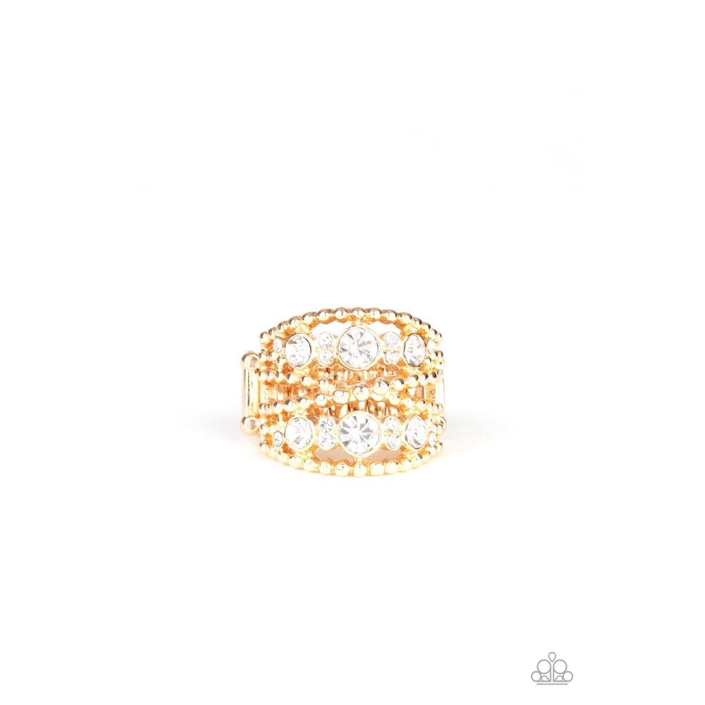 Prismatic Powerhouse - Gold Ring - Paparazzi - Dare2bdazzlin N Jewelry