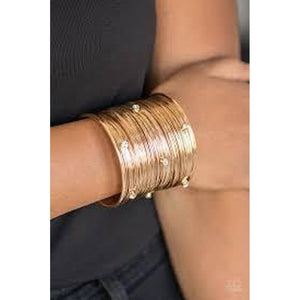 Professional Prima Donna - Gold Bracelet - Paparazzi - Dare2bdazzlin N Jewelry