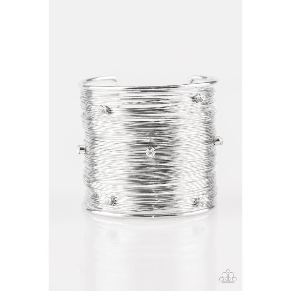 Professional Prima Donna White Bracelet - Paparazzi - Dare2bdazzlin N Jewelry