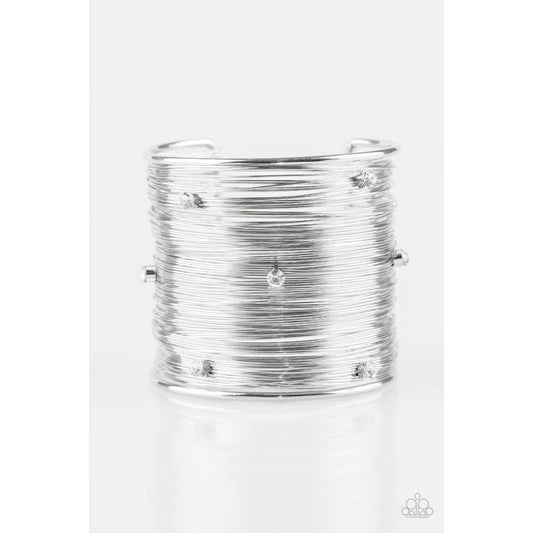 Professional Prima Donna White Bracelet - Paparazzi - Dare2bdazzlin N Jewelry