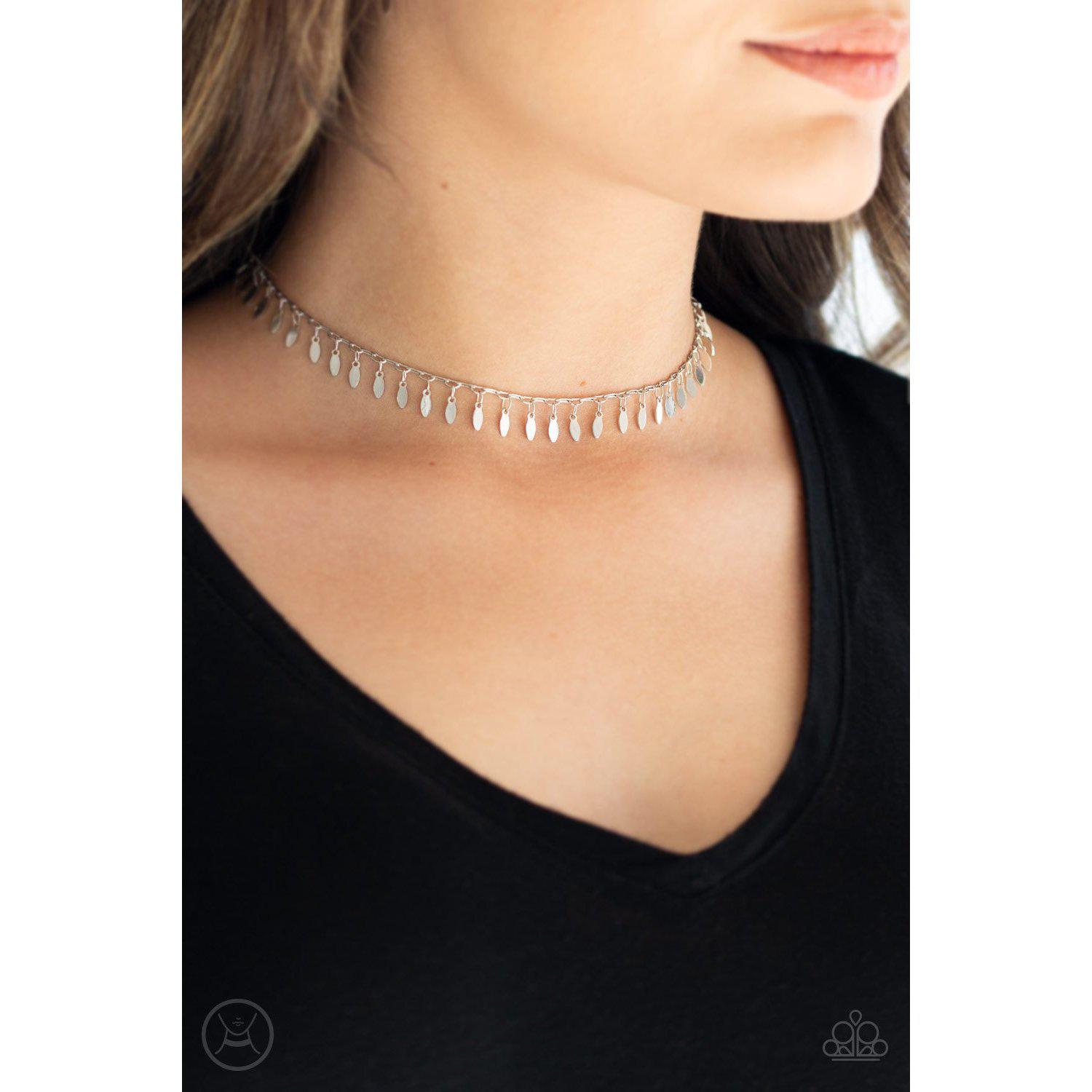 PURR-fect Ten Silver Choker - Paparazzi - Dare2bdazzlin N Jewelry