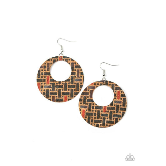 Put A Cork In It - Black Earrings - Paparazzi - Dare2bdazzlin N Jewelry