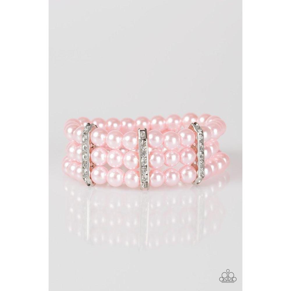 Put On Your GLAM Face - Pink Bracelet - Paparazzi - Dare2bdazzlin N Jewelry