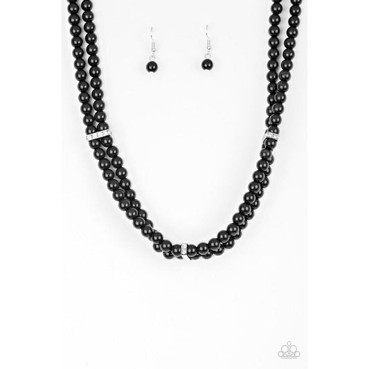 Put On Your Party Dress Black Necklace - Paparazzi - Dare2bdazzlin N Jewelry