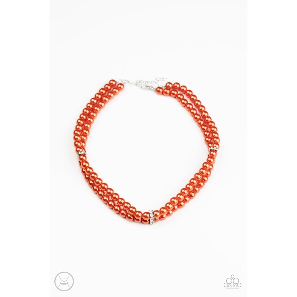 Put On Your Party Dress - Orange Necklace - Paparazzi - Dare2bdazzlin N Jewelry