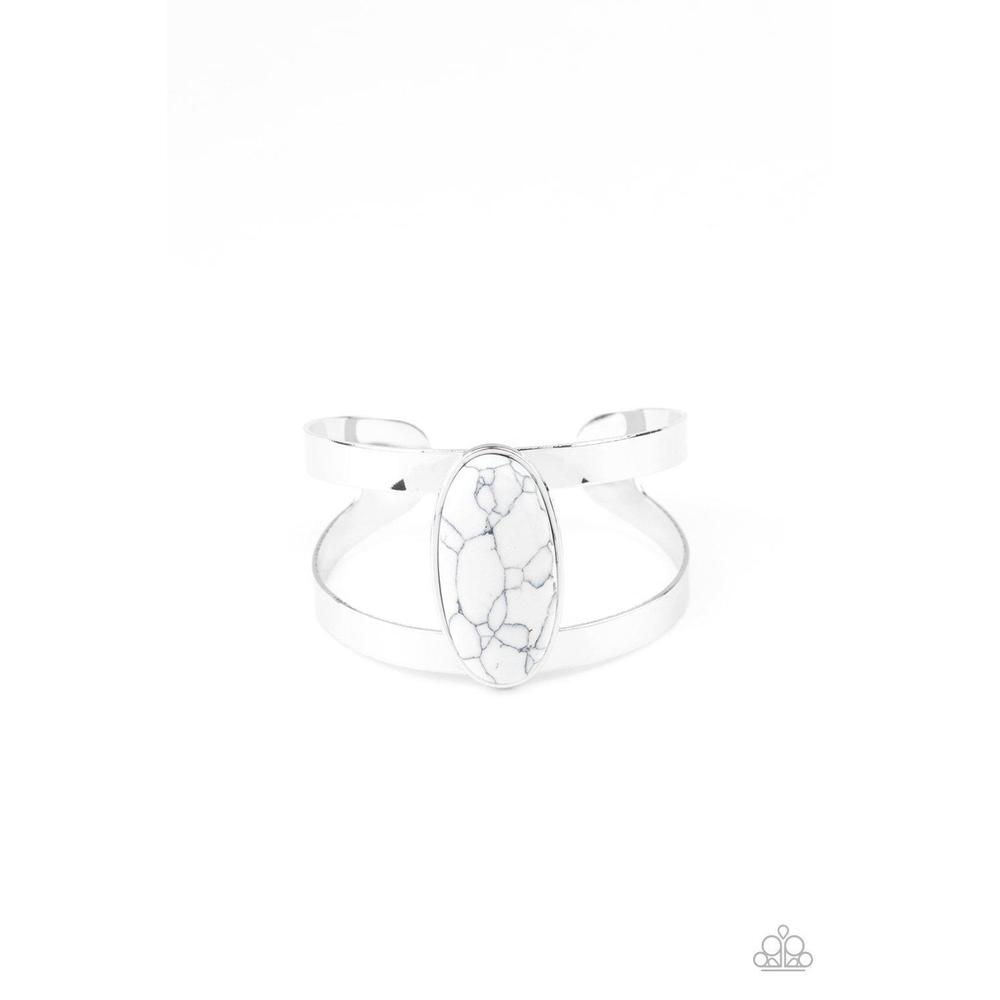 Quarry Queen - White Bracelet - Paparazzi - Dare2bdazzlin N Jewelry