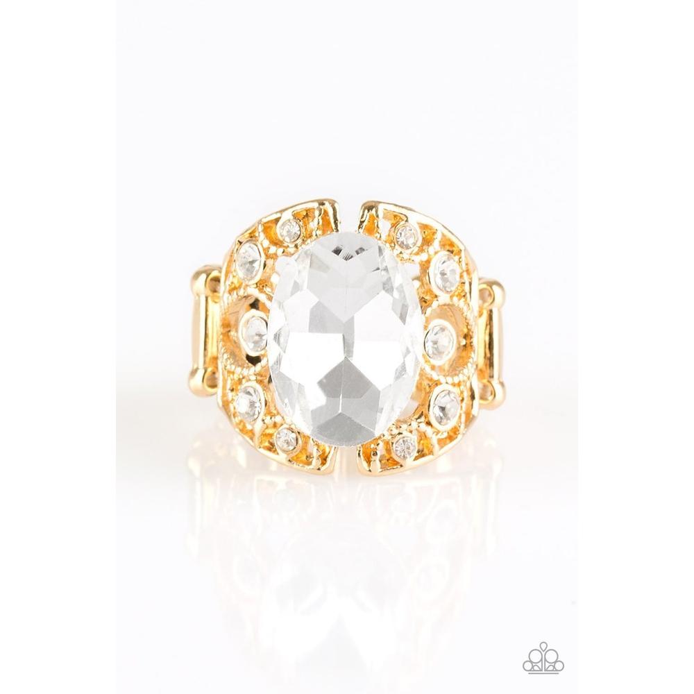 Queen of Hustle - Gold Ring - Paparazzi - Dare2bdazzlin N Jewelry