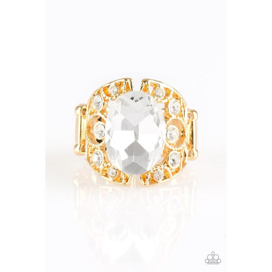 Queen of Hustle - Gold Ring - Paparazzi - Dare2bdazzlin N Jewelry