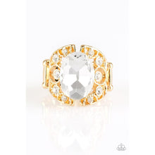 Load image into Gallery viewer, Queen of Hustle - Gold Ring - Paparazzi - Dare2bdazzlin N Jewelry

