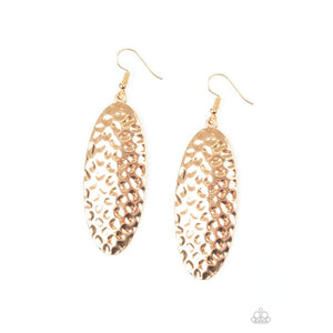 Radiantly Radiant Gold Earrings - Paparazzi - Dare2bdazzlin N Jewelry