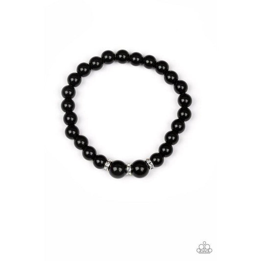 Radiantly Royal - Black Bracelet - Paparazzi - Dare2bdazzlin N Jewelry