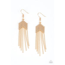Load image into Gallery viewer, Radically Retro Gold Earrings - Paparazzi - Dare2bdazzlin N Jewelry
