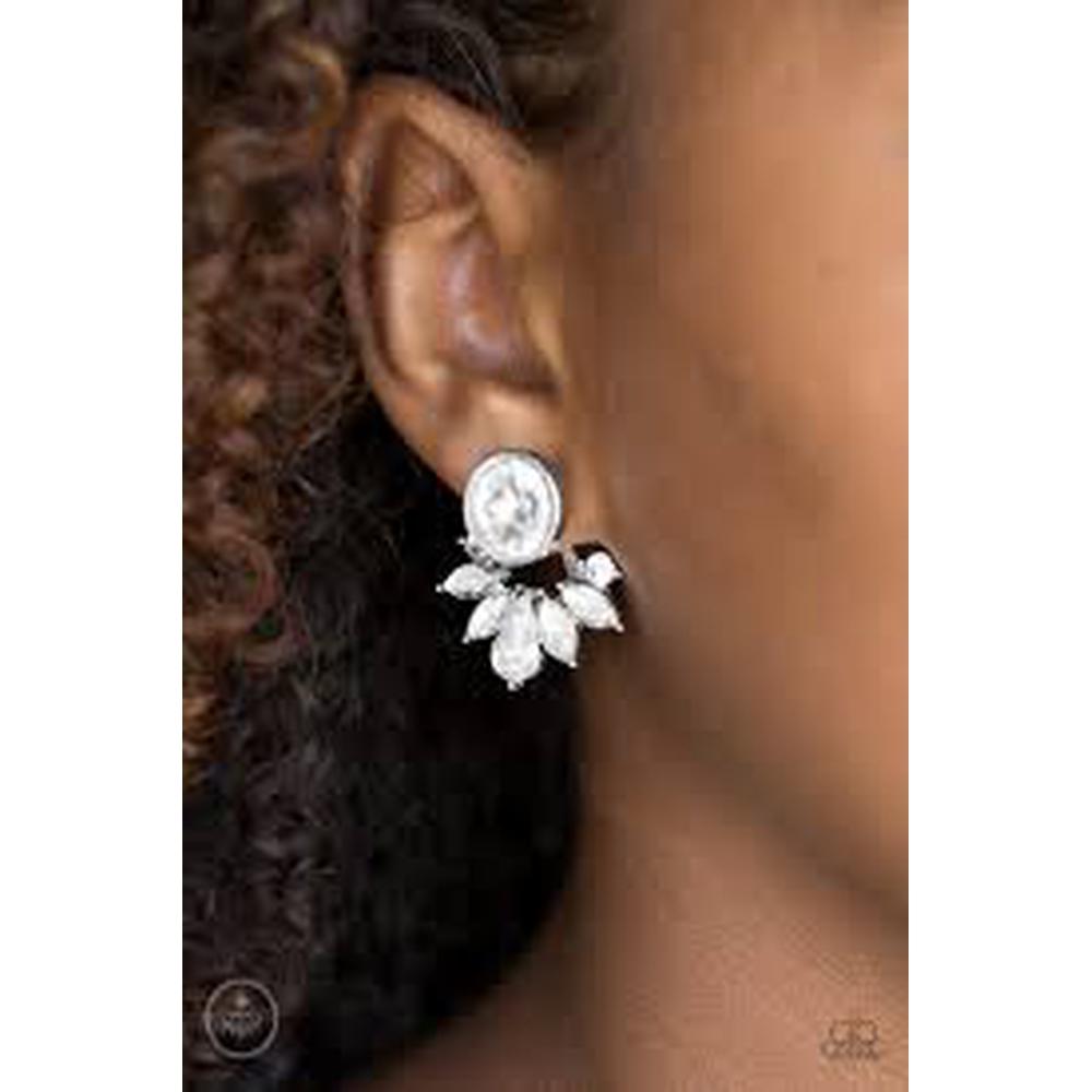 Radically Royal Earrings - Paparazzi - Dare2bdazzlin N Jewelry