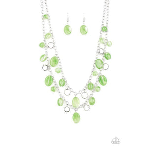 Rainbow Shine Green Necklace - Paparazzi - Dare2bdazzlin N Jewelry