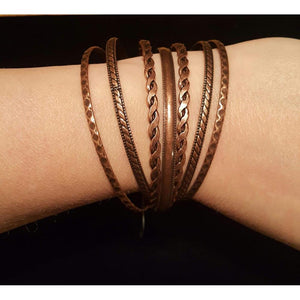 Rattle And Roll Copper Bracelet - Paparazzi - Dare2bdazzlin N Jewelry