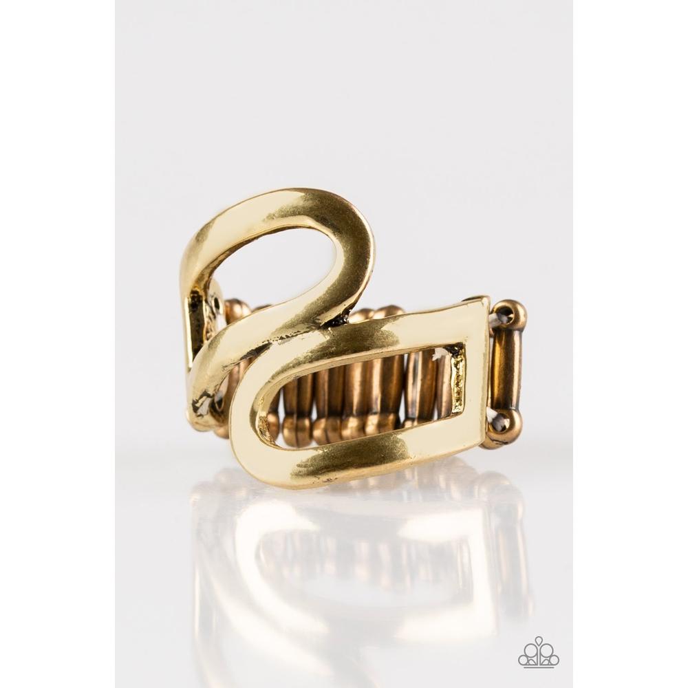 Really Retro Copper Ring - Paparazzi - Dare2bdazzlin N Jewelry