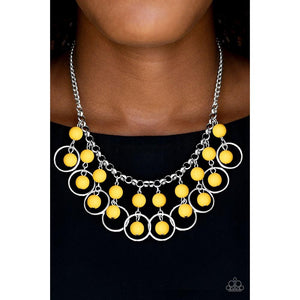 Really Rococo - Yellow Necklace - Paparazzi - Dare2bdazzlin N Jewelry
