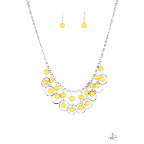 Really Rococo - Yellow Necklace - Paparazzi - Dare2bdazzlin N Jewelry