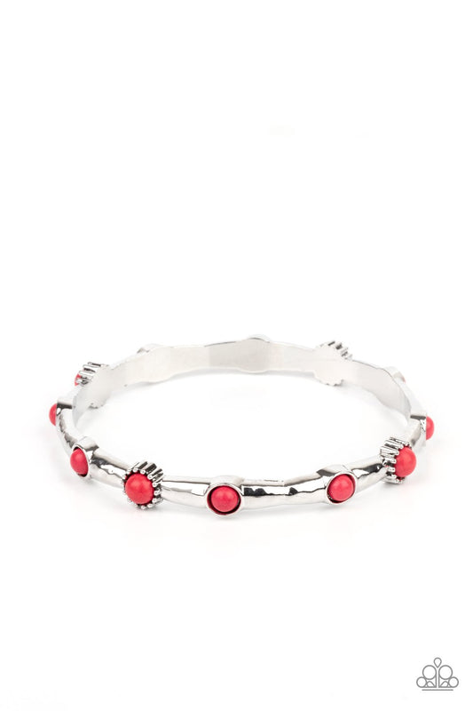 Rebel Sandstorm - Red Bracelet - Paparazzi - Dare2bdazzlin N Jewelry