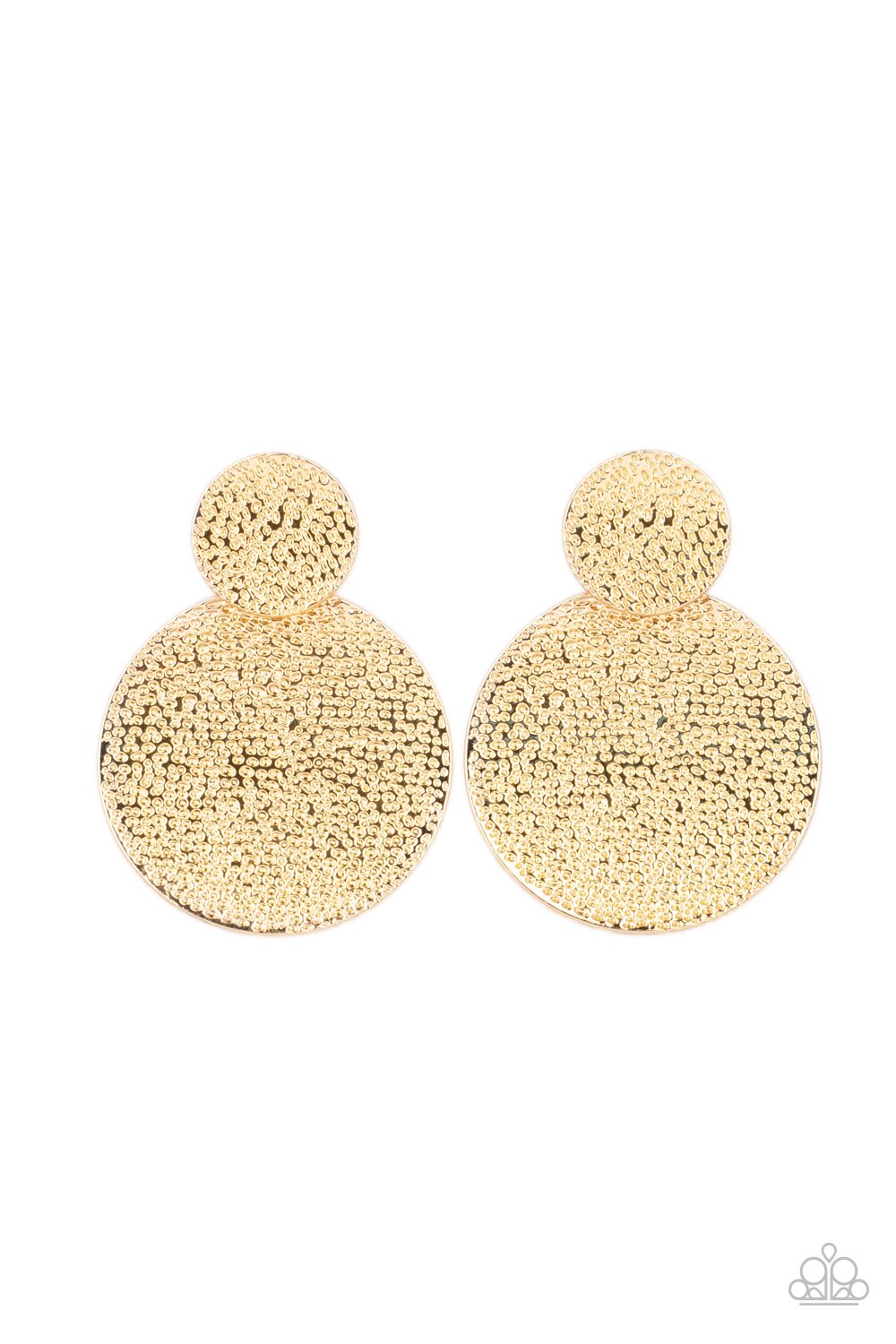 Refined Relic - Gold Earring - Paparazzi - Dare2bdazzlin N Jewelry