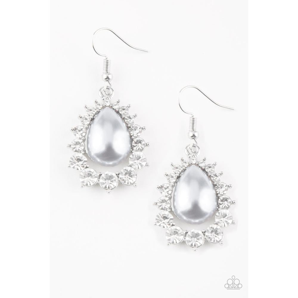 Regal Renewal Silver Earrings - Paparazzi - Dare2bdazzlin N Jewelry