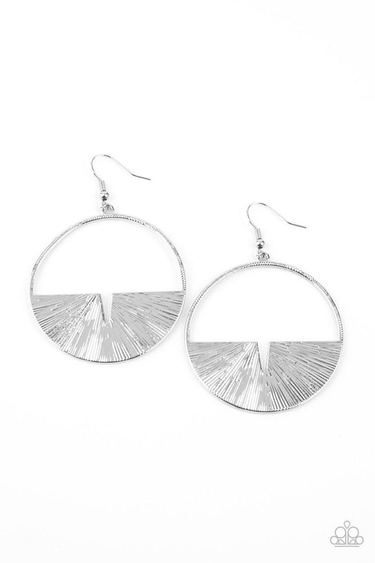 Reimagined Refinement - Silver Earring - Paparazzi - Dare2bdazzlin N Jewelry