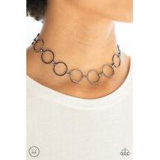 Retro Metro Black Choker - Paparazzi - Dare2bdazzlin N Jewelry