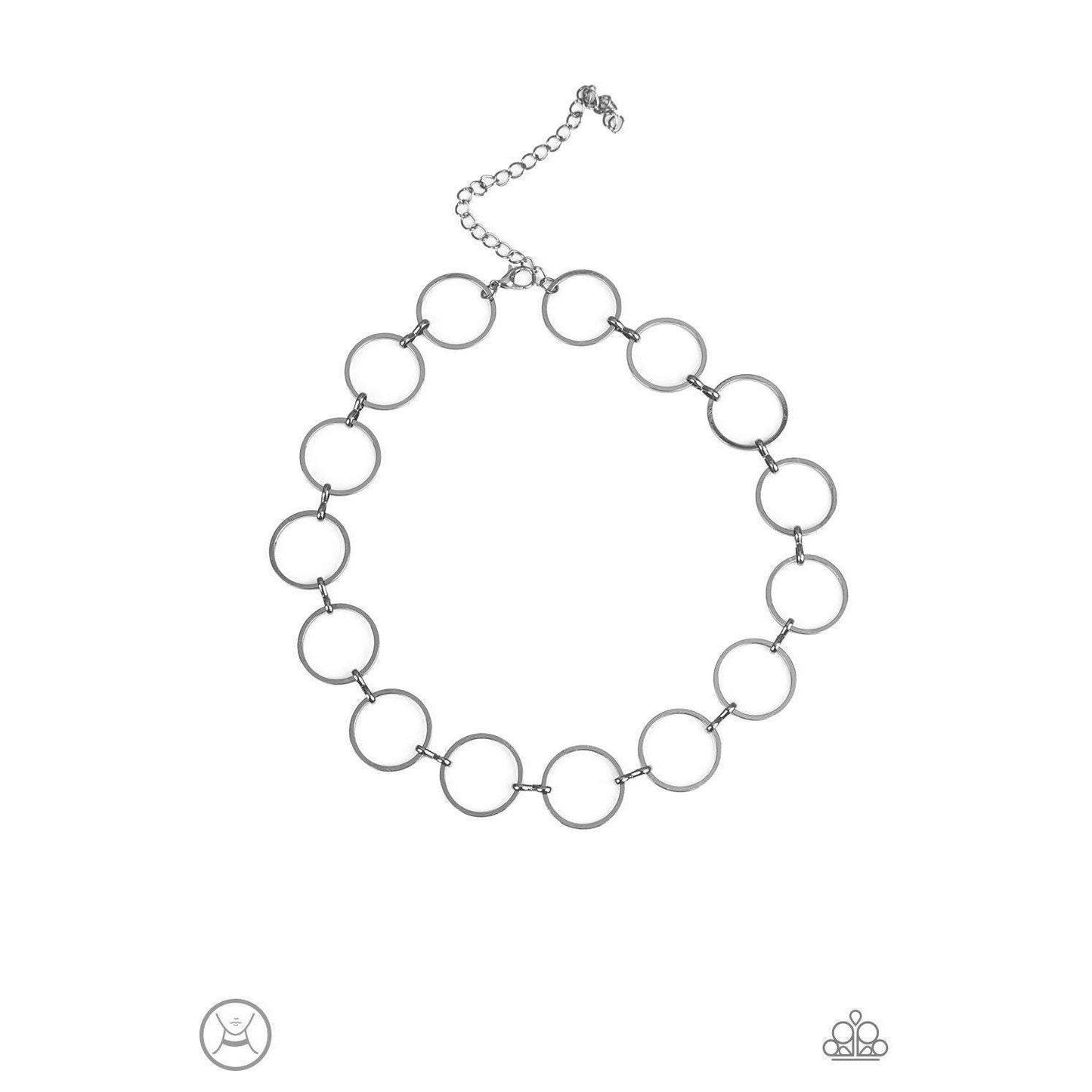 Retro Metro Black Choker - Paparazzi - Dare2bdazzlin N Jewelry