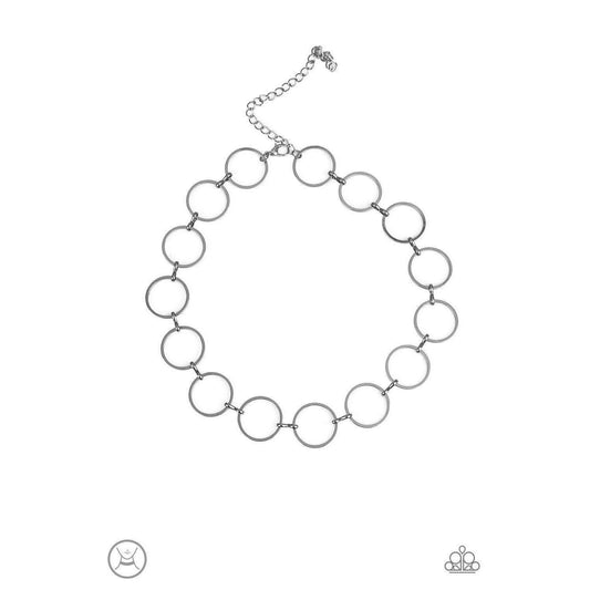 Retro Metro Black Choker - Paparazzi - Dare2bdazzlin N Jewelry