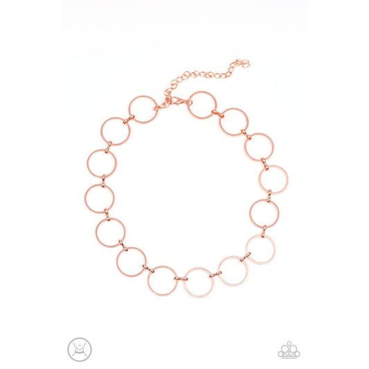 Retro Metro Copper Choker - Paparazzi - Dare2bdazzlin N Jewelry