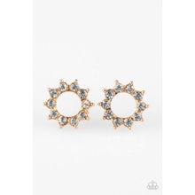 Load image into Gallery viewer, Richly Resplendent Gold Earrings - Paparazzi - Dare2bdazzlin N Jewelry
