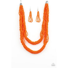 Load image into Gallery viewer, Right as RAINFOREST Orange Necklace - Dare2bdazzlin N Jewelry
