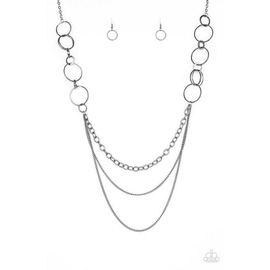 RING Down The House - Black Necklace - Paparazzi - Dare2bdazzlin N Jewelry