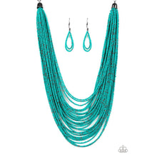 Load image into Gallery viewer, Rio Rainforest - Blue Necklace - Dare2bdazzlin N Jewelry
