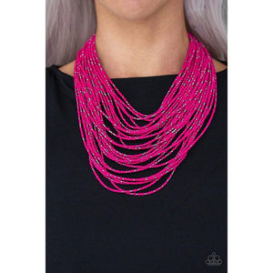Rio Rainforest -  Pink Necklace - Dare2bdazzlin N Jewelry
