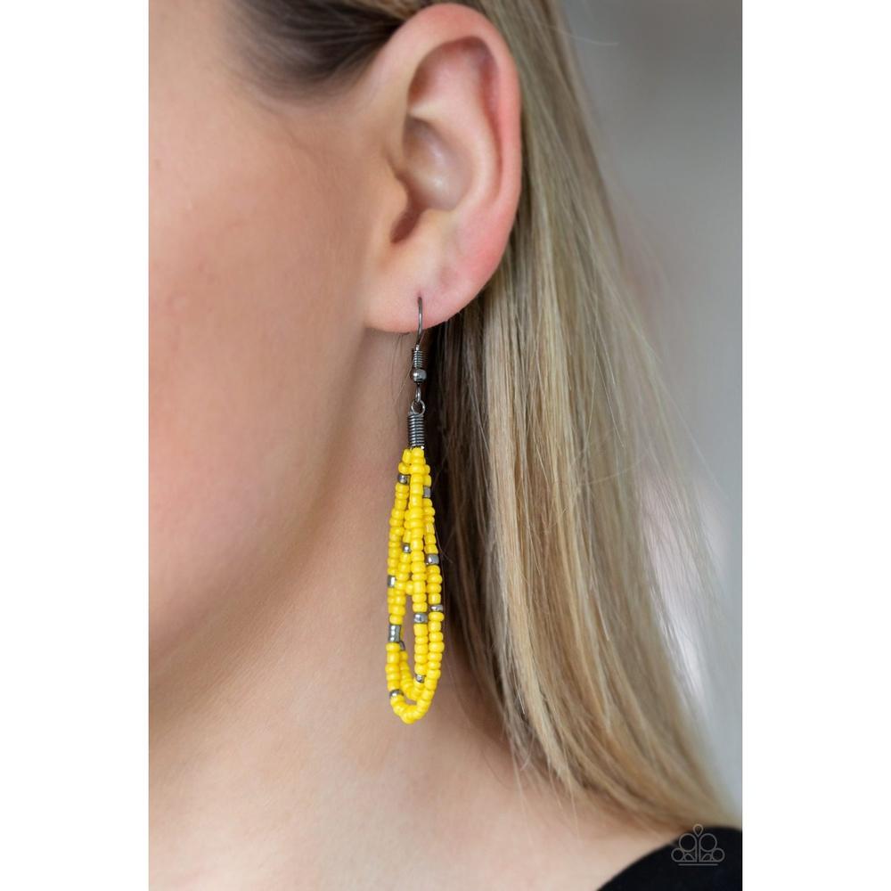 Rio Rainforest - Yellow Necklace - Dare2bdazzlin N Jewelry