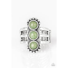 Load image into Gallery viewer, Rio Trio Green Ring - Paparazzi - Paparazzi - Dare2bdazzlin N Jewelry
