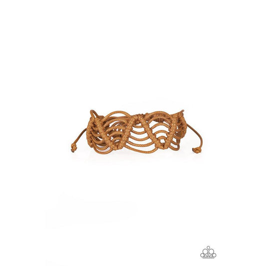 Rise to the Bait Brown Urban Bracelet - Paparazzi - Dare2bdazzlin N Jewelry