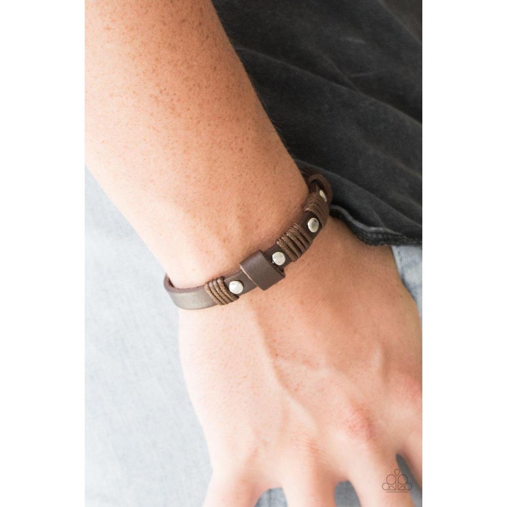 Road Burner Brown Urban Bracelet - Paparazzi - Dare2bdazzlin N Jewelry