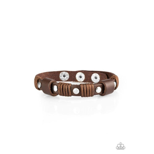 Road Burner Brown Urban Bracelet - Paparazzi - Dare2bdazzlin N Jewelry