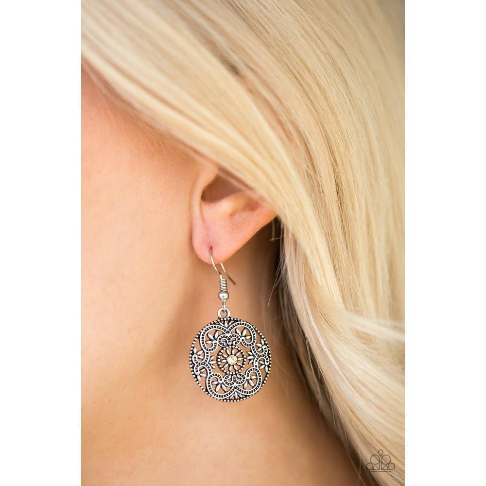 Rochester Royale Yellow Earrings - Paparazzi - Dare2bdazzlin N Jewelry