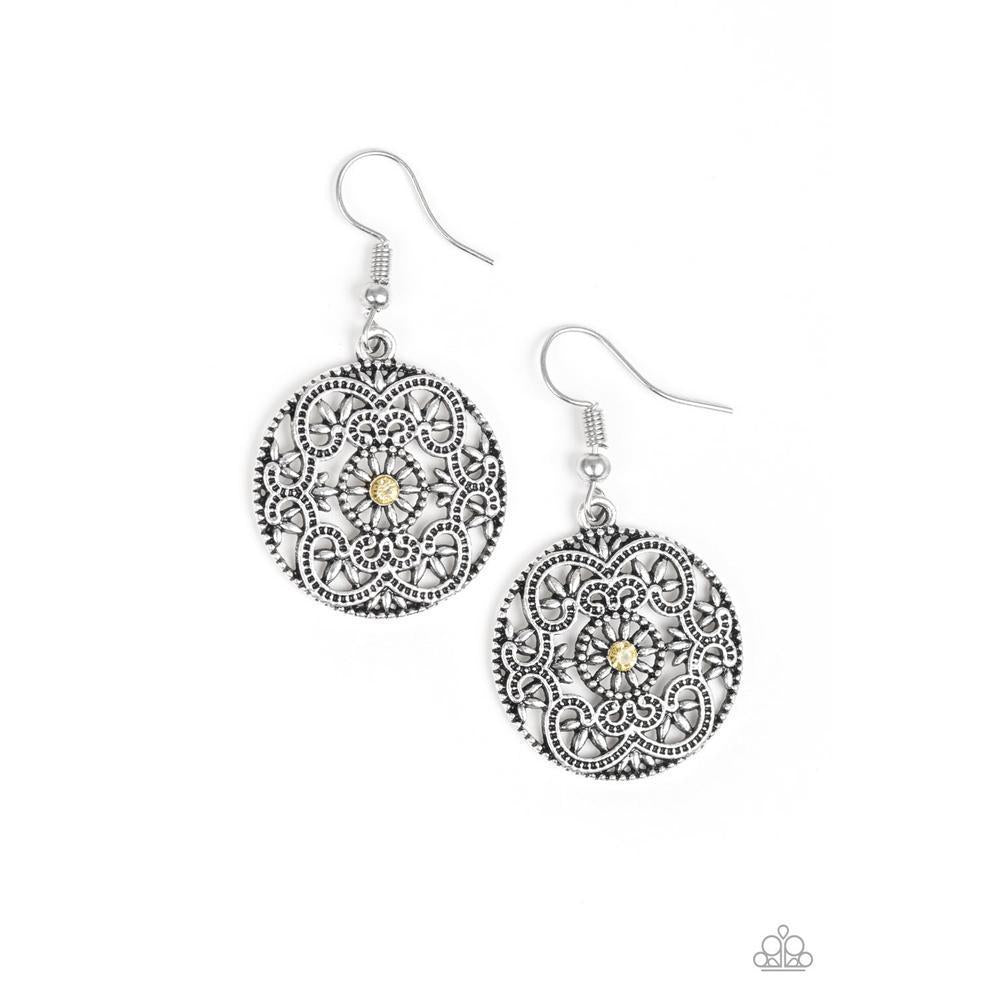 Rochester Royale Yellow Earrings - Paparazzi - Dare2bdazzlin N Jewelry